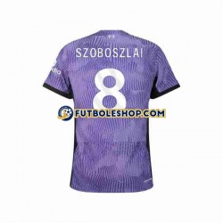 Tercera Equipación del Liverpool Dominik Szoboszlai 8 2023-2024 Manga Corta para Hombre