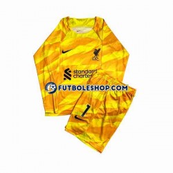 Tercera Equipación del Liverpool Portero A.Becker 1 2023-2024 ML para Niño (Camiseta y pantalón)