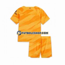 Tercera Equipación del Liverpool Portero 2023-2024 Manga Corta para Niño (Camiseta y pantalón)