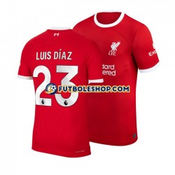 Primera Equipación del Liverpool Luis Diaz 23 2023-2024 Manga Corta para Hombre