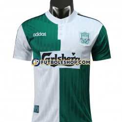 Segunda Equipación del Liverpool Retro 1995 Manga Corta para Hombre