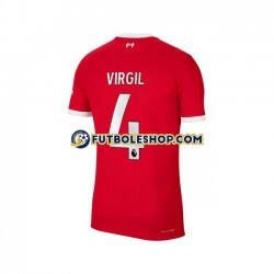 Primera Equipación del Liverpool Virgil van Dijk 4 2023-2024 Manga Corta para Hombre