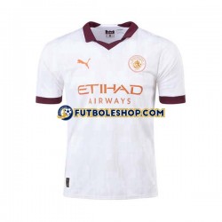 Segunda Equipación del Manchester City 2023-2024 Manga Corta para Hombre