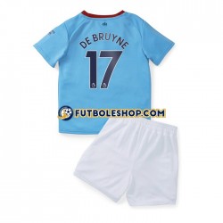 Primera Equipación del Manchester City De Bruyne 17 2022-2023 Manga Corta para Niño (Camiseta y pantalón)