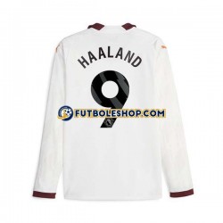 Segunda Equipación del Manchester City Erling Haaland 9 2023-2024 ML para Hombre Segunda Equipación del Manchester City Erling Haaland 9 2023-2024 ML para Hombre