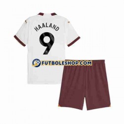 Segunda Equipación del Manchester City Erling Haaland 9 2023-2024 Manga Corta para Niño (Camiseta y pantalón) Segunda Equipación del Manchester City Erling Haaland 9 2023-2024 Manga Corta para Niño (Camiseta y pantalón)