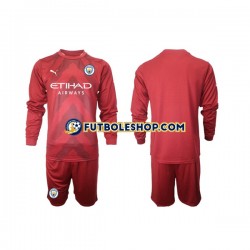 Primera Equipación del Manchester City Portero 2022-2023 ML para Niño (Camiseta y pantalón)