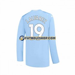Primera Equipación del Manchester City J. ALVAREZ 19 2023-2024 ML para Hombre