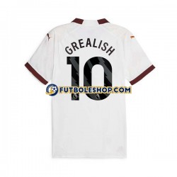 Segunda Equipación del Manchester City Jack Grealish 10 2023-2024 Manga Corta para Hombre