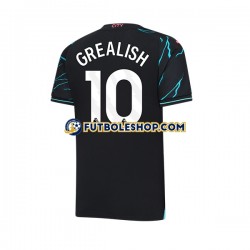 Tercera Equipación del Manchester City Jack Grealish 10 2023-2024 Manga Corta para Hombre