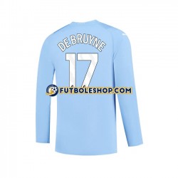 Primera Equipación del Manchester City Kevin De Bruyne 17 2023-2024 ML para Hombre