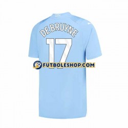 Primera Equipación del Manchester City Kevin De Bruyne 17 2023-2024 Manga Corta para Hombre