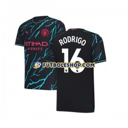 Tercera Equipación del Manchester City Rodri Hernandez 16 2023-2024 Manga Corta para Hombre