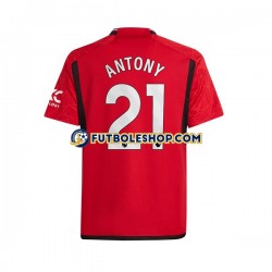 Primera Equipación del Manchester United Antony Matheus 21 2023-2024 Manga Corta para Hombre