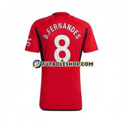 Primera Equipación del Manchester United B.Fernandes 8 2023-2024 Manga Corta para Hombre