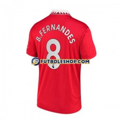 Primera Equipación del Manchester United Bruno Fernandes 8 2022-2023 Manga Corta para Hombre