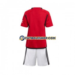 Primera Equipación del Manchester United 2023-2024 Manga Corta para Niño (Camiseta y pantalón)