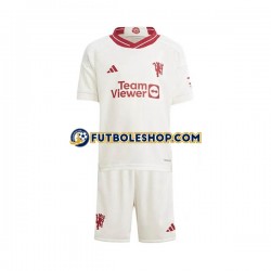 Tercera Equipación del Manchester United 2023-2024 Manga Corta para Niño (Camiseta y pantalón)