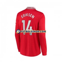 Primera Equipación del Manchester United Christian Eriksen 14 2022-2023 ML para Hombre