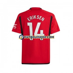 Primera Equipación del Manchester United Eriksen 14 2023-2024 Manga Corta para Hombre
