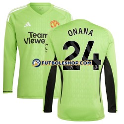Primera Equipación del Manchester United Portero Andre Onana 24 2023-2024 ML para Hombre