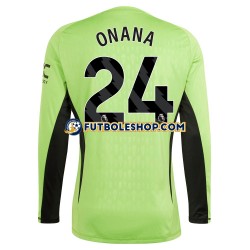 Primera Equipación del Manchester United Portero Andre Onana 24 2023-2024 ML para Hombre