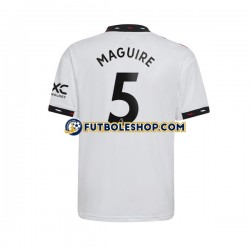 Segunda Equipación del Manchester United Harry Maguire 5 2022-2023 Manga Corta para Hombre