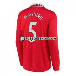 Primera Equipación del Manchester United Harry Maguire 5 2022-2023 ML para Hombre