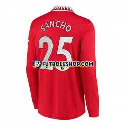 Primera Equipación del Manchester United Jadon Sancho 25 2022-2023 ML para Hombre