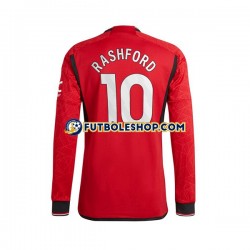 Primera Equipación del Manchester United Marcus Rashford 10 2023-2024 ML para Hombre