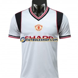 Segunda Equipación del Manchester United Retro 1985 Manga Corta para Hombre