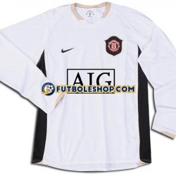 Segunda Equipación del Manchester United Retro 2006-2007 ML para Hombre