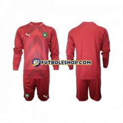 Primera Equipación del Marruecos Portero 2022 ML para Niño (Camiseta y pantalón)
