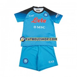 Primera Equipación del Napoli 2022-2023 Manga Corta para Niño (Camiseta y pantalón)