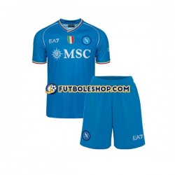 Primera Equipación del Napoli 2023-2024 Manga Corta para Niño (Camiseta y pantalón)