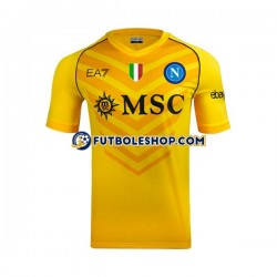 Segunda Equipación del Napoli Portero 2023-2024 Manga Corta para Hombre