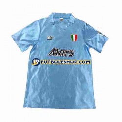 Primera Equipación del Napoli Retro 1990 1991 Manga Corta para Hombre