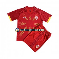 Primera Equipación del Macedonia del Norte 2023 Manga Corta para Niño (Camiseta y pantalón)