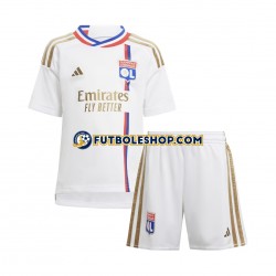 Primera Equipación del Olympique de Lyon 2023-2024 Manga Corta para Niño (Camiseta y pantalón)