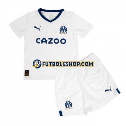 Primera Equipación del Olympique de Marsella 2022-2023 Manga Corta para Niño (Camiseta y pantalón)
