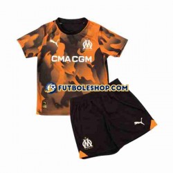 Tercera Equipación del Olympique de Marsella 2023-2024 Manga Corta para Niño (Camiseta y pantalón)