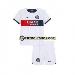 Segunda Equipación del Paris Saint-Germain 2023-2024 Manga Corta para Niño (Camiseta y pantalón)