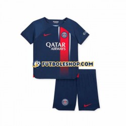 Primera Equipación del Paris Saint-Germain 2023-2024 Manga Corta para Niño (Camiseta y pantalón)