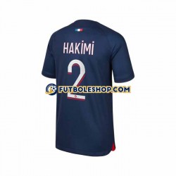 Primera Equipación del Paris Saint-Germain Hakimi 2 2023-2024 Manga Corta para Hombre