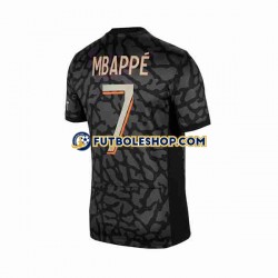 Tercera Equipación del Paris Saint-Germain Kylian Mbappe 7 2023-2024 Manga Corta para Hombre