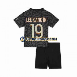 Tercera Equipación del Paris Saint-Germain Lee Kang In 19 2023-2024 Manga Corta para Niño (Camiseta y pantalón)