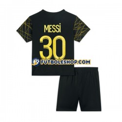 Cuarta Equipación del Paris Saint-Germain Lionel Messi 30 2022-2023 Manga Corta para Niño (Camiseta y pantalón)