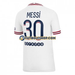 Cuarta Equipación del Paris Saint-Germain Lionel Messi 30 2021-2022 Manga Corta para Hombre