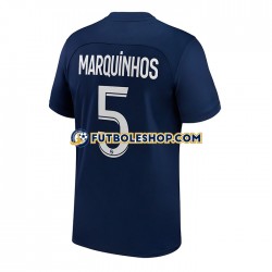 Primera Equipación del Paris Saint-Germain Marquinhos 5 2022-2023 Manga Corta para Hombre