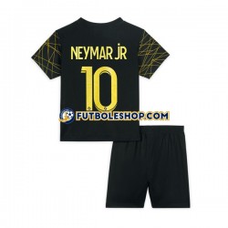 Cuarta Equipación del Paris Saint-Germain Neymar JR 10 2022-2023 Manga Corta para Niño (Camiseta y pantalón)